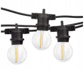GIRLANDA OGRODOWA ŚWIETLNA 22m IP65 +ŻARÓWKI 20LED