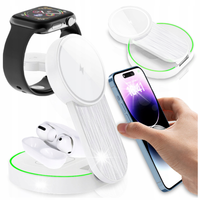 3w1 ŁADOWARKA INDUKCYJNA do IPHONE 13 14 15 16 PRO X APPLE Watch iPods 15W