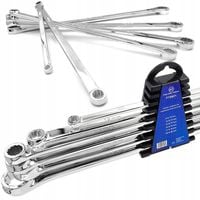 KLUCZE OCZKOWE PROSTE DŁUGIE 8-21 6el DO NAPINACZY ZESTAW KLUCZY DŁUGICH