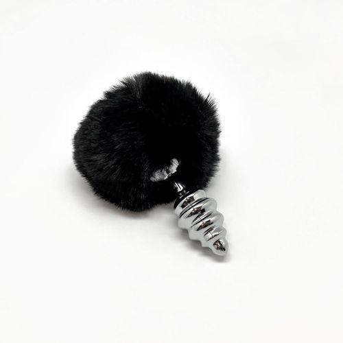 metal anal fluffy twist plug s black na Arena.pl
