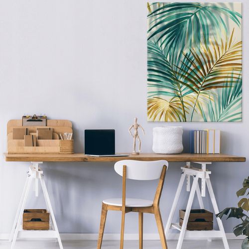 Obraz Na Płótnie Do Sypialni Salonu Liście 40x60 na Arena.pl