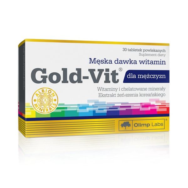 OLIMP GOLD-VIT DLA MĘŻCZYZN 60tabl WITAMINY MĘSKIE zdjęcie 8