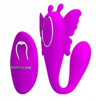 Masażer dla par z wibracjami, silikonowy. Sterowanie na pilota.