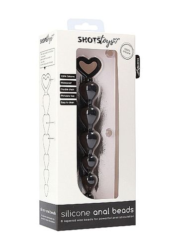 Silicone Anal Beads - Black na Arena.pl