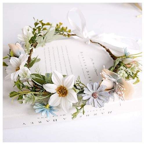 Wianek Opaska Wianuszek Kwiaty  Boho W107 na Arena.pl