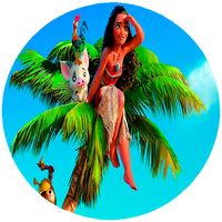 Opłatek na tort Vaiana