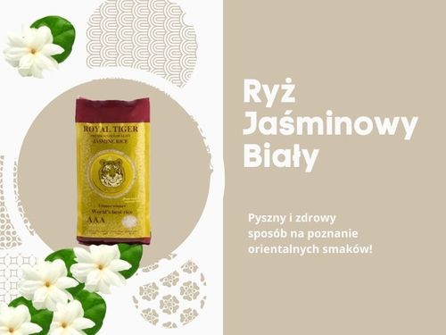 Ryż jaśminowy azjatycki pachnący długoziarnisty kambodża royal tiger 1kg na Arena.pl