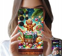 ETUI DO SAMSUNG GALAXY S25 ULTRA - PIERNIK PIERNIKI ŚWIĄTECZNE WZORY +SZKŁO