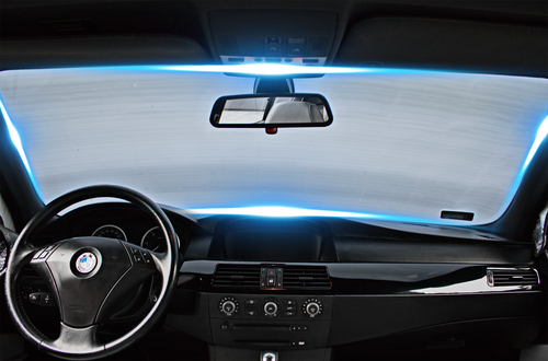 Osłona Mata Na Szybę Alu Antyszronowa 100x250cm + Szczotko Skrobaczka 65cm na Arena.pl