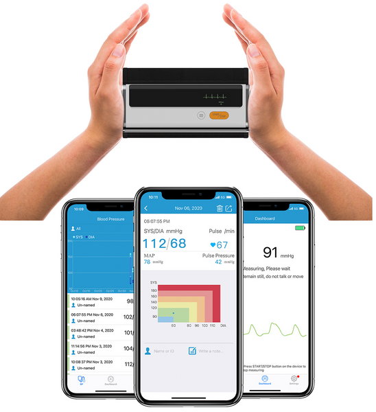 Ciśnieniomierz naramienny z funkcją badania EKG BP2 IOS Android zdjęcie 15