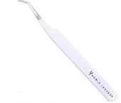 NOBLE LASHES Pęseta do przedłużania rzęs White 45°