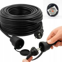 PRZEDŁUŻACZ BUDOWLANY OGRODOWY 30M 3X2,5 sznur IP44 GNIAZDO GRUBY