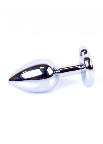 plug jewellery silver  heart plug  clear na Arena.pl