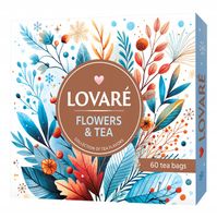Zestaw herbat Lovare Flowers & Tea 60 sztuk PIĘKNE OPAKOWANIE