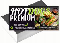 Wizytówki firmowe Foliowane 1000szt różne wzory HOT DOG PREMIUM