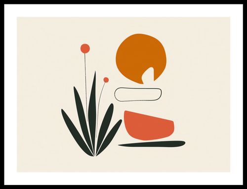 Plakat 55x40cm Abstrakcyjny Zen na Arena.pl