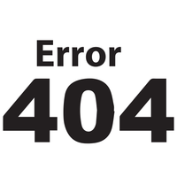 Naklejka ERROR 404 na auto WYTRZYMAŁA FOLIA SAMOCHODOWA 10 cm