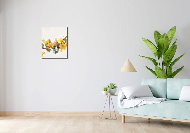 Obraz 40x50cm Żółte Kwiaty zdjęcie 2