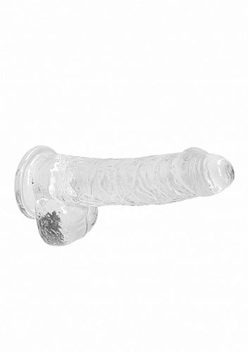 6"" / 15 Cm Realistic Dildo With Balls - Transparent na Arena.pl