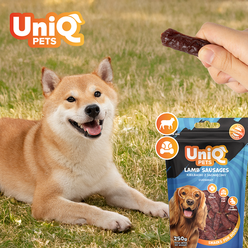 Przysmaki dla psa smaczki kiełbaski z jagnięciny WOOFERS 250g UNIQ PETS na Arena.pl