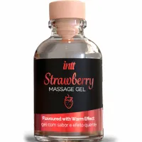 intt massage gel strawberry żel do masażu rozgrzewający 30ml