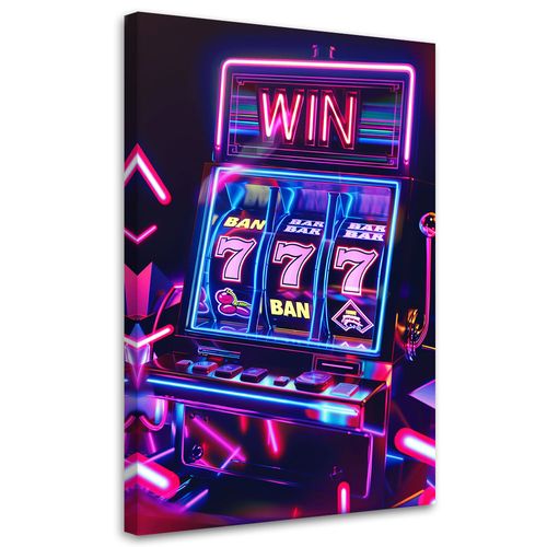 Obraz na płótnie, Automat do gier neon na Arena.pl