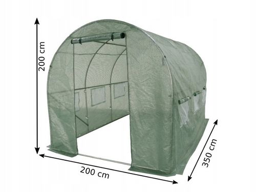 FOLIA TUNELOWA NA TUNEL FOLIOWY SZKLARNIE FOLIAK NAMIOT OGRODOWY UV 2x3,5 na Arena.pl