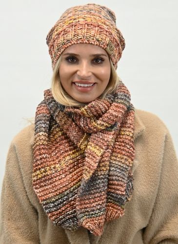 Wełniany Komplet Kobiecy na Zimę Gruby Ciepły Wz4 na Arena.pl