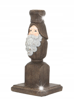 ŚWIECZNIK MIKOŁAJ drewniany świąteczny wys. 20cm