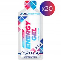 ALLNUTRITION ENERGY GEL 20x60g ZESTAW ŻEL ENERGETYCZNY KOFEINA MAGNEZ