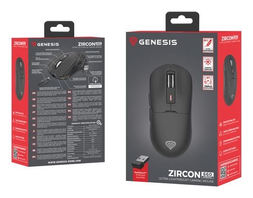 Myszka Genesis Zircon 660 czarny na Arena.pl