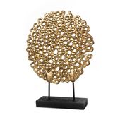 Figurka dekoracyjna glamour DORIA 28X7X37 złota