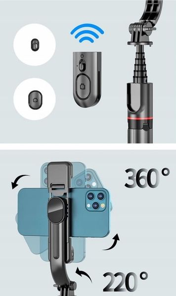 FEEGAR KIJEK SELFIE STICK TRIPOD BLUETOOTH STATYW PREZENT zdjęcie 2