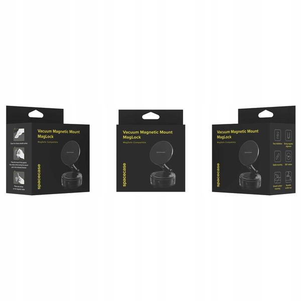 Spacecase Vacuum Magnetic Mount Maglock Black zdjęcie 15