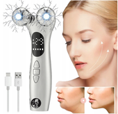 Masażer twarzy roller 4D EMS Wibracja lifting twarzy szyi ciała kulkowy 3w1