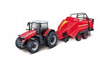 TRAKTOR Massey Ferguson 8740S + belownica Bburago