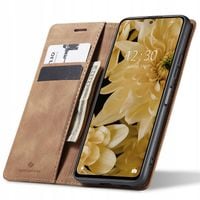 ETUI Z KLAPKĄ DO REDMI NOTE 11 PRO/REDMI NOTE 12 PRO SKÓRZANE CASE + SZKŁO