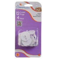 Dreambaby zaślepki do gniazd sieciowych z kluczem 12 sztuk