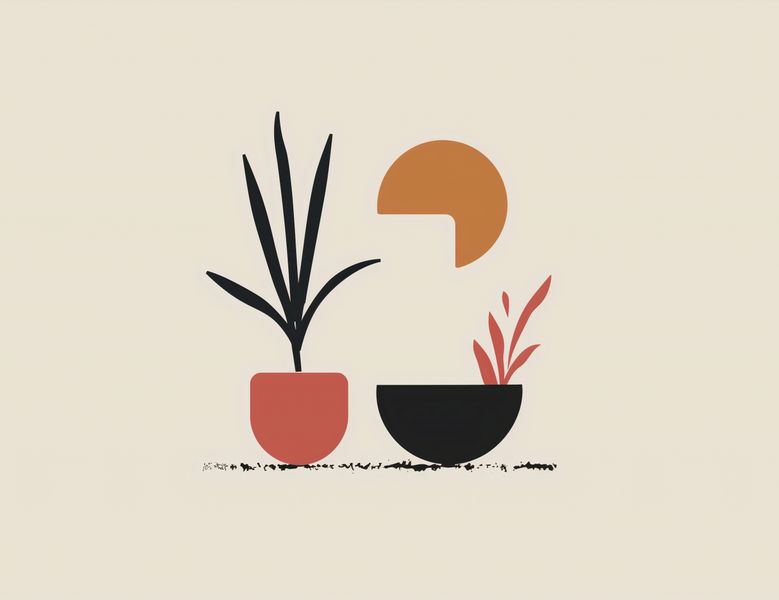 Plakat 65x50cm Domowy Ogród zdjęcie 1