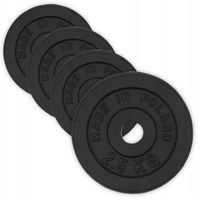 OBCIĄŻENIE ŻELIWNE 4x2,5kg ZESTAW 10kg talerz 28mm