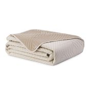 Narzuta pikowana dwustronna SOFTA 170x270 beżowa + cappuccino AmeliaHome