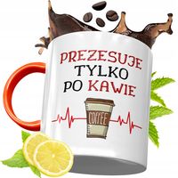 Kubek Pomarańczowy Dla Prezesa Prezent Z Nadrukiem Ze Zdjęciem