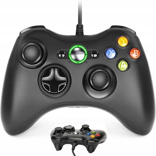 Kontroler USB Gamepad do konsoli Xbox 360/PC Win7, joystick z kablem na Arena.pl