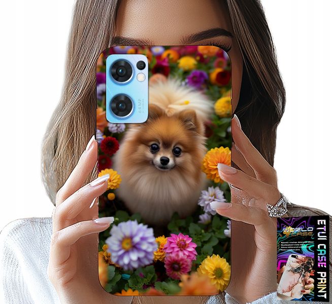 ETUI DO OPPO RENO7 5G - SŁODKI PIESEK, POMERANIAN CASE + SZKŁO zdjęcie 1