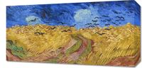 Obraz 60x30cm  Pole Pszenicy z Krukami, Van Gogh Vintage