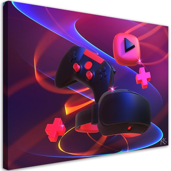 Emaga Obraz na płótnie, Zestaw dla gracza - 60x40 zdjęcie 1