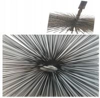 WYCIOR KOMINOWY SZCZOTKA DO CZYSZCZENIA KOMINA DRUT PROSTOKĄTNA