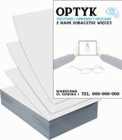 Ulotki A4 reklamowe firmowe 5000szt różne wzory SALON OPTYCZNY