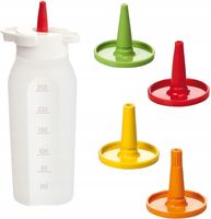 Butelka dozująca PRESTO 250 ml, 4 końcówki