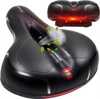 WYGODNE SIODEŁKO ROWEROWE SIODŁO SPORTOWE MIĘKKIE SZEROKIE WENTYLACJA